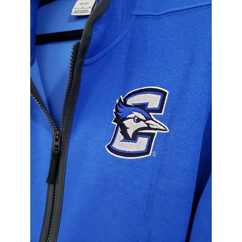 NWOT MENS XL CREIGHTON BLUEJAYS NCAA mens quarter zip pullover Shirt basketball